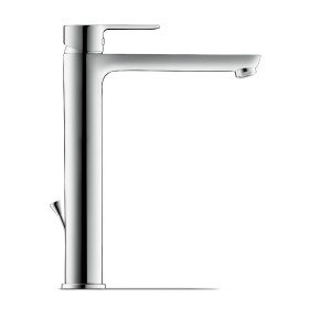 Miscelatore monocomando per lavabo Duravit A.1 XL con asta di scarico