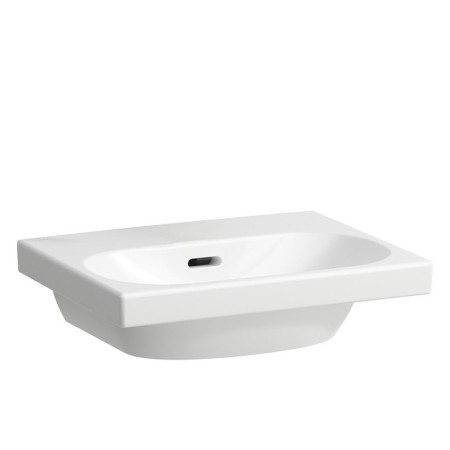 LAUFEN LUA Handwaschbecken 45 x 35 cm ohne Hahnloch, mit Überlauf