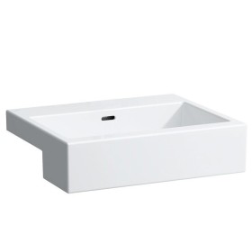 LAUFEN Living City Halbeinbauwaschtisch 55 cm mit Überlauf, ohne Hahnlochbohrung