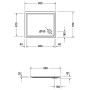 Duravit Starck Slimline Duschwanne Rechteck 90 x 75 cm