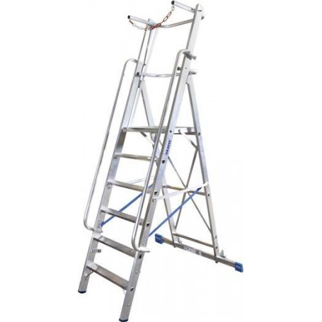 Krause Stabilo® Professional Aluminium Stufen-Stehleiter Arbeitshöhe (Max.): 4.1 M Silber 23.5 Kg