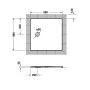 Duravit Tempano Duschwanne 90 x 90 cm