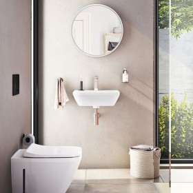 Lavabo VitrA Integra 50 cm, senza troppopieno, 1 foro centrale