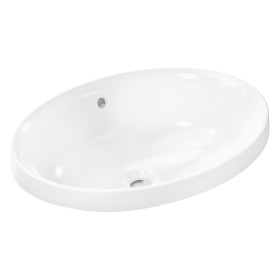 hansgrohe Xuniva D Lavabo encastré ovale 55 x 40 cm, avec trop-plein, avec SmartClean
