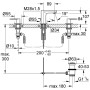 GROHE Eurosmart Cosmopolitan 3-Loch-Waschtischbatterie
