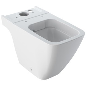 Geberit iCon Square Stand-WC für AP-Spülkasten, aufgesetzt, Tiefspüler, ohne Spülrand