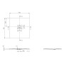 Villeroy & Boch Squaro Infinity Duschwanne, 90 x 90 x 4 cm