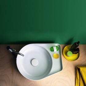 Vasque LAUFEN Val 50 x 40 cm sans trou de robinet, sans trop-plein