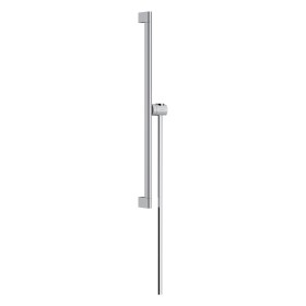 hansgrohe Unica S Puro Brausenstange 65 cm mit Easy Slide Duschkopfhalter und Duschschlauch 160 cm