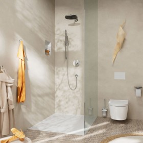 hansgrohe Unica S Puro Brausenstange 65 cm mit Easy Slide Duschkopfhalter und Duschschlauch 160 cm
