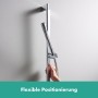 hansgrohe Unica S Puro Brausenstange 65 cm mit Easy Slide Duschkopfhalter und Duschschlauch 160 cm