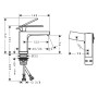 hansgrohe Tecturis E Einhebel-Waschtischarmatur 80 CoolStart wassersparend+ ohne Ablaufgarnitur