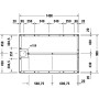 Duravit Fußgestell für Stonetto Duschwanne 140 x 90 cm