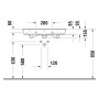 Duravit White Tulip Möbel-/Waschtisch 75 cm, mit Überlauf und Hahnloch