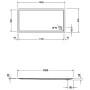 Duravit Starck Slimline Duschwanne Rechteck 180 x 90 cm