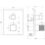 Villeroy & Boch Mettlach Unterputz-Thermostat mit Einwege-Mengenregulierung