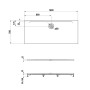 LAUFEN PRO Marbond Duschwanne 160 x 70 x 3,2 cm