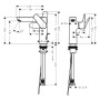 hansgrohe Talis E Einhebel-Waschtischmischer 150 mit Zugstangen-Ablaufgarnitur