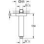 GROHE Rainshower Deckenauslass mit eckiger Rosette