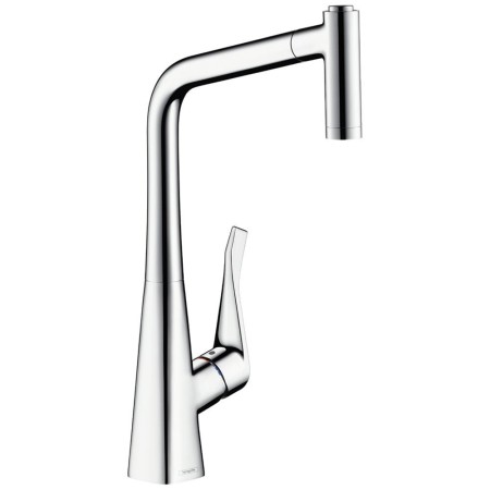 hansgrohe Metris M71 Einhebel-Küchenmischer 320, Ausziehbrause, 2jet