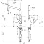 hansgrohe Metris M71 Einhebel-Küchenmischer 320, Ausziehbrause, 2jet