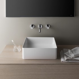 Mitigeur de lavabo encastré à deux poignées LAUFEN Kartell 3 trous