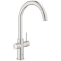 GROHE Red Duo Armatur und Boiler Größe L, Armatur mit C-Auslauf
