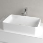Villeroy & Boch Collaro Aufsatzwaschtisch 56 cm eckig ohne Überlauf, ohne Hahnloch