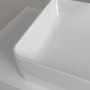 Villeroy & Boch Collaro Aufsatzwaschtisch 56 cm eckig ohne Überlauf, ohne Hahnloch