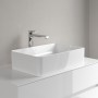 Villeroy & Boch Collaro Aufsatzwaschtisch 56 cm eckig ohne Überlauf, ohne Hahnloch
