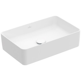 Villeroy & Boch Collaro Aufsatzwaschtisch 56 cm eckig ohne Überlauf, ohne Hahnloch
