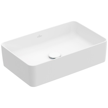 Villeroy & Boch Collaro Aufsatzwaschtisch 56 cm eckig ohne Überlauf, ohne Hahnloch