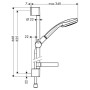 hansgrohe Croma 100 1jet/Unica'C Set 65 cm DN15