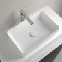 Villeroy & Boch Collaro Aufsatzwaschtisch 56 cm eckig ohne Überlauf, ohne Hahnloch