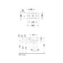 Duravit Vero Handwaschbecken 50 cm Hahnloch links