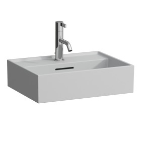LAUFEN Kartell Handwaschbecken 45 x 34 cm, mit 3 Hahnlöchern, mit Überlauf