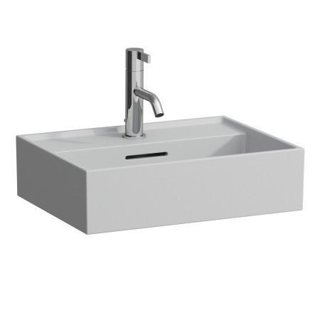LAUFEN Kartell Handwaschbecken 45 x 34 cm, mit 3 Hahnlöchern, mit Überlauf