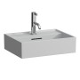 LAUFEN Kartell Handwaschbecken 45 x 34 cm, mit 3 Hahnlöchern, mit Überlauf