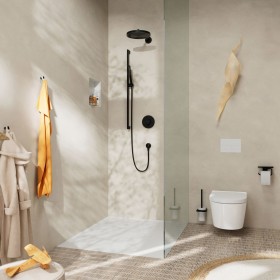 hansgrohe Pulsify S Duschset 100 1 Strahlart mit Duschstange 65 cm, EcoSmart