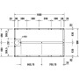 Duravit Fußgestell für Stonetto Duschwanne 160 x 90 cm