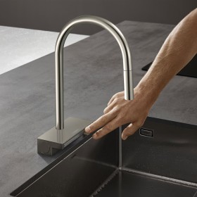 hansgrohe Aquno Select M81 Einhebel-Küchenmischer 170, Ausziehbrause, 3jet