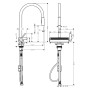hansgrohe Aquno Select M81 Einhebel-Küchenmischer 170, Ausziehbrause, 3jet