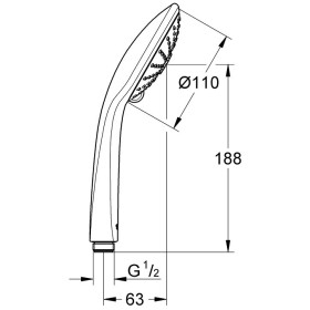 GROHE Euphoria 110 Pomme de douche Massage avec EcoJoy