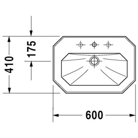 Lavabo Duravit 1930 60 cm