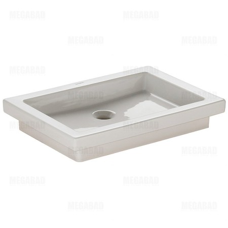 Duravit 2nd floor Aufsatzwaschtisch 58 cm, ohne Hahnloch