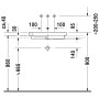 Duravit 2nd floor Aufsatzwaschtisch 58 cm, ohne Hahnloch