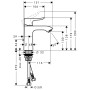 hansgrohe Metris Einhebel-Waschtischmischer 110