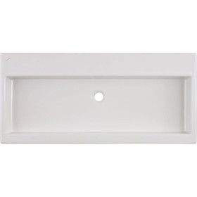 Lavabo d'appoggio LAUFEN Living City 100 cm con troppo pieno, senza foro per rubinetto