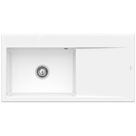 Évier encastrable Villeroy & Boch Subway Style 60, bonde à actionnement manuel, cuve à gauche