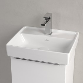 Villeroy & Boch Taro Waschtisch 45 cm mit CeramicPlus Beschichtung, 1 Hahnloch, ohne Überlauf